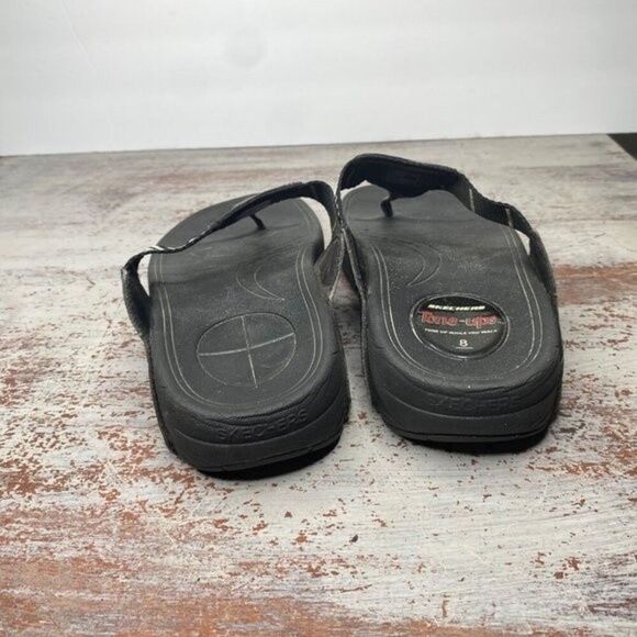Skechers Black Tone Up Walking Sandals 8 - Picture 6 of 8